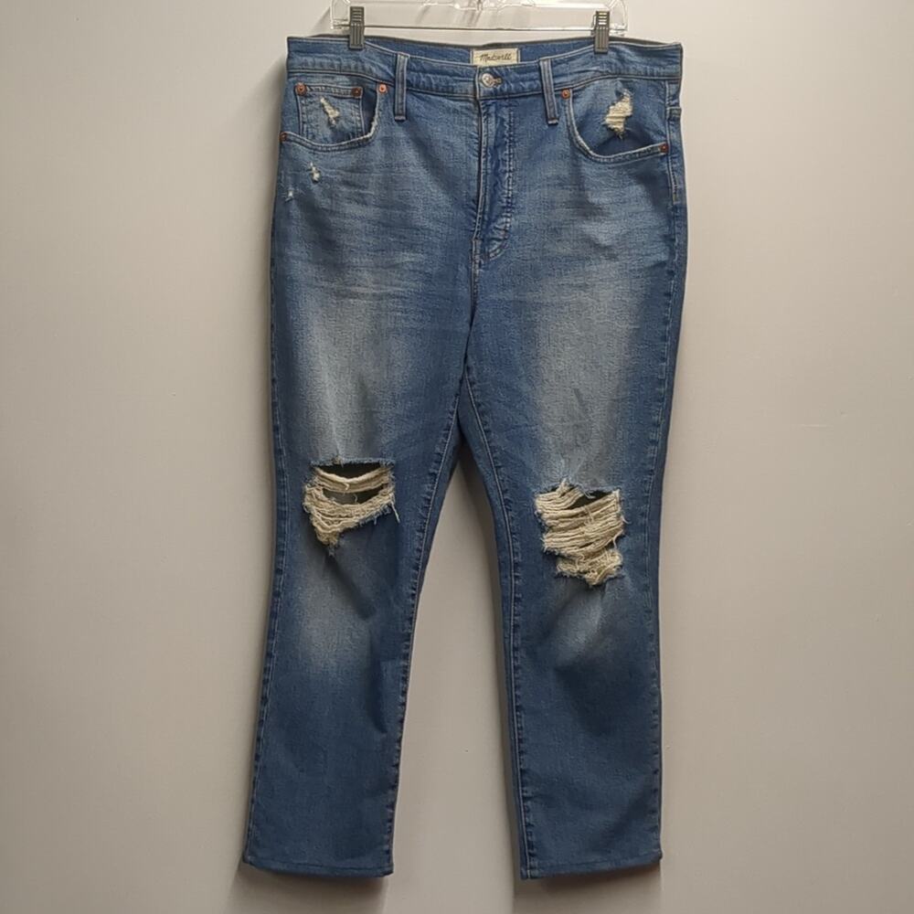 Madewell The Perfect Vintage Jean Distressed in Denman Wash  Women's Size 32